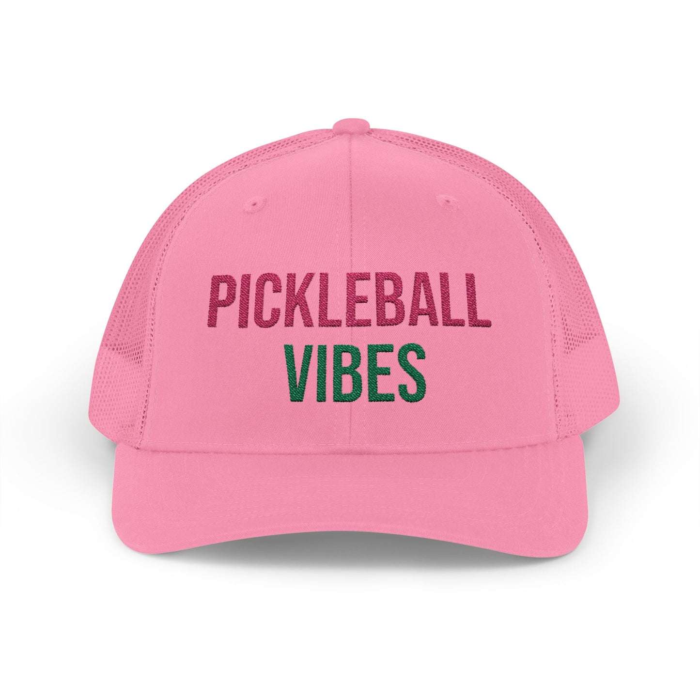 The Pink Pickle – Pickleball Vibes Trucker Hat (Embroidered)