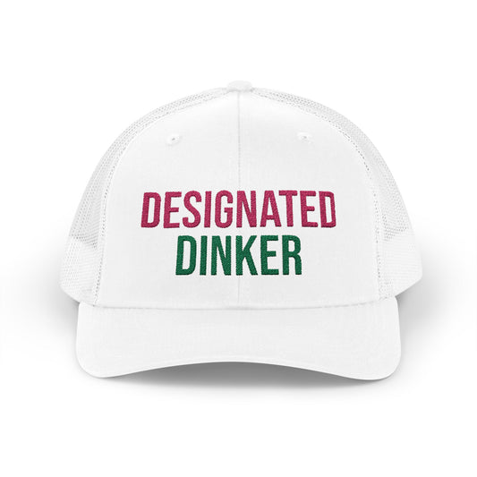 The Pink Pickle – Designated Dinker Trucker Hat (Embroidered)