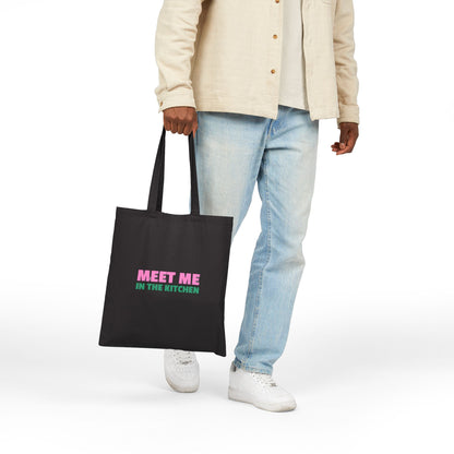 The Pink Pickle – Meet Me in the Kitchen Canvas Tote Bag