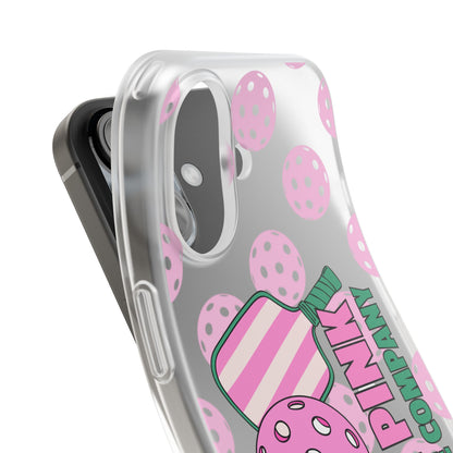 The Pink Pickle – Candy Pink Polka Phone Case (Matte TPU)