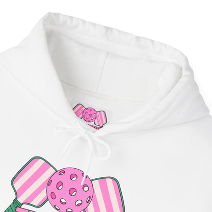 The Pink Pickle – Sorry, Can't. Pickleball. Bye. Hoodie (White)