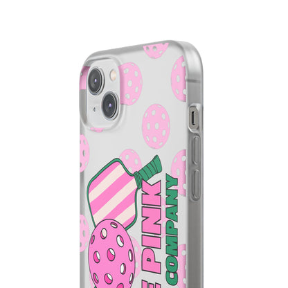 The Pink Pickle – Candy Pink Polka Phone Case (Matte TPU)