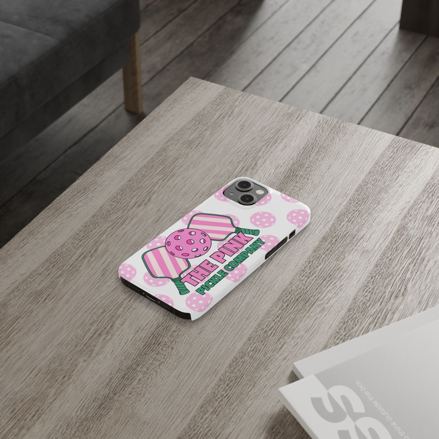 The Pink Pickle – Glossy Pickleball Phone Case (Slim & Protective)