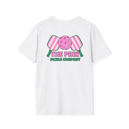The Pink Pickle – Meet Me in the Kitchen Unisex Softstyle T-Shirt (White)