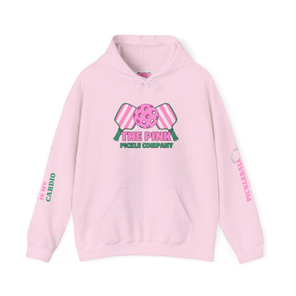 The Pink Pickle – Pickleball Is My Cardio Hoodie (White)