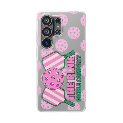 The Pink Pickle – Candy Pink Polka Phone Case (Matte TPU)