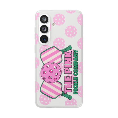 The Pink Pickle – Candy Pink Polka Phone Case (Matte TPU)