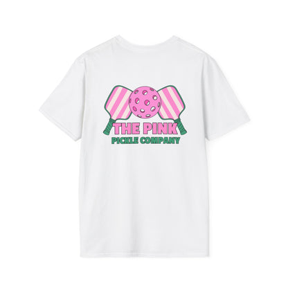 The Pink Pickle – Winners Dink Last Unisex Softstyle T-Shirt (White)