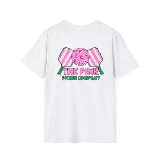 The Pink Pickle – Winners Dink Last Unisex Softstyle T-Shirt (White)