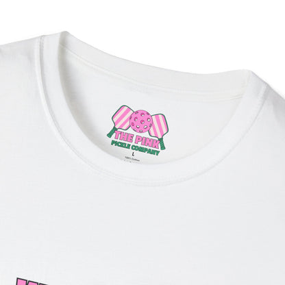 The Pink Pickle – Winners Dink Last Unisex Softstyle T-Shirt (White)