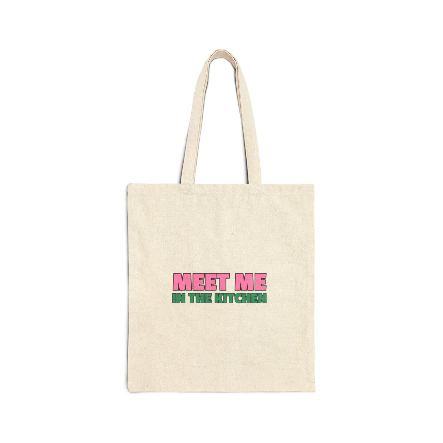 The Pink Pickle – Meet Me in the Kitchen Canvas Tote Bag