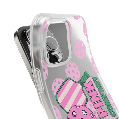 The Pink Pickle – Candy Pink Polka Phone Case (Matte TPU)