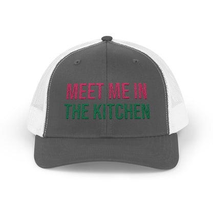 The Pink Pickle – Meet Me in the Kitchen Trucker Hat (Embroidered)