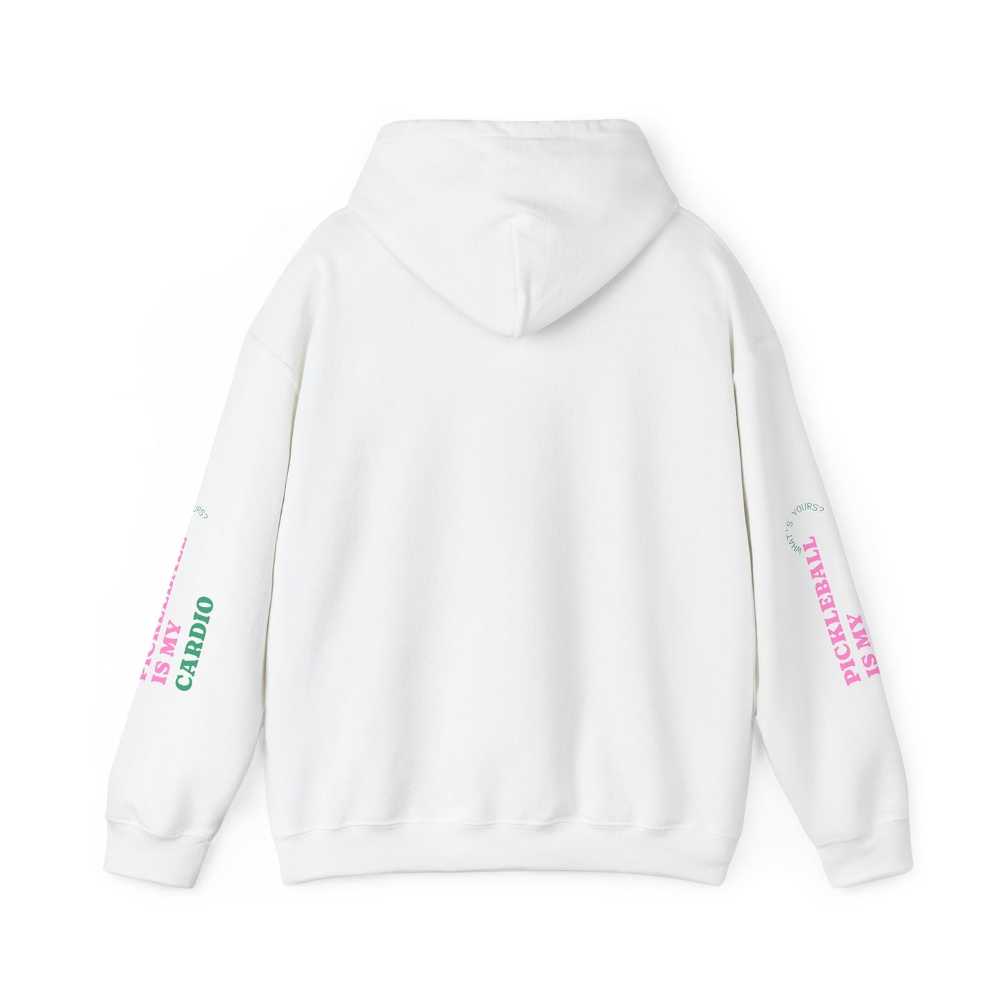 The Pink Pickle – Pickleball Is My Cardio Hoodie (White)