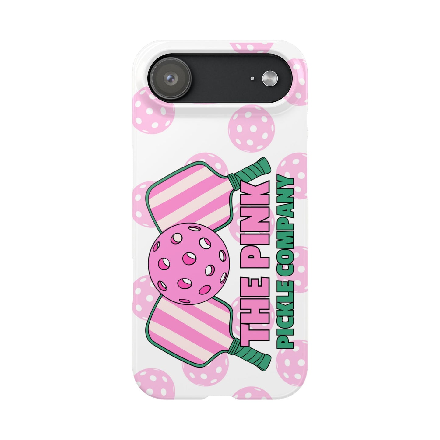 The Pink Pickle – Glossy Pickleball Phone Case (Slim & Protective)