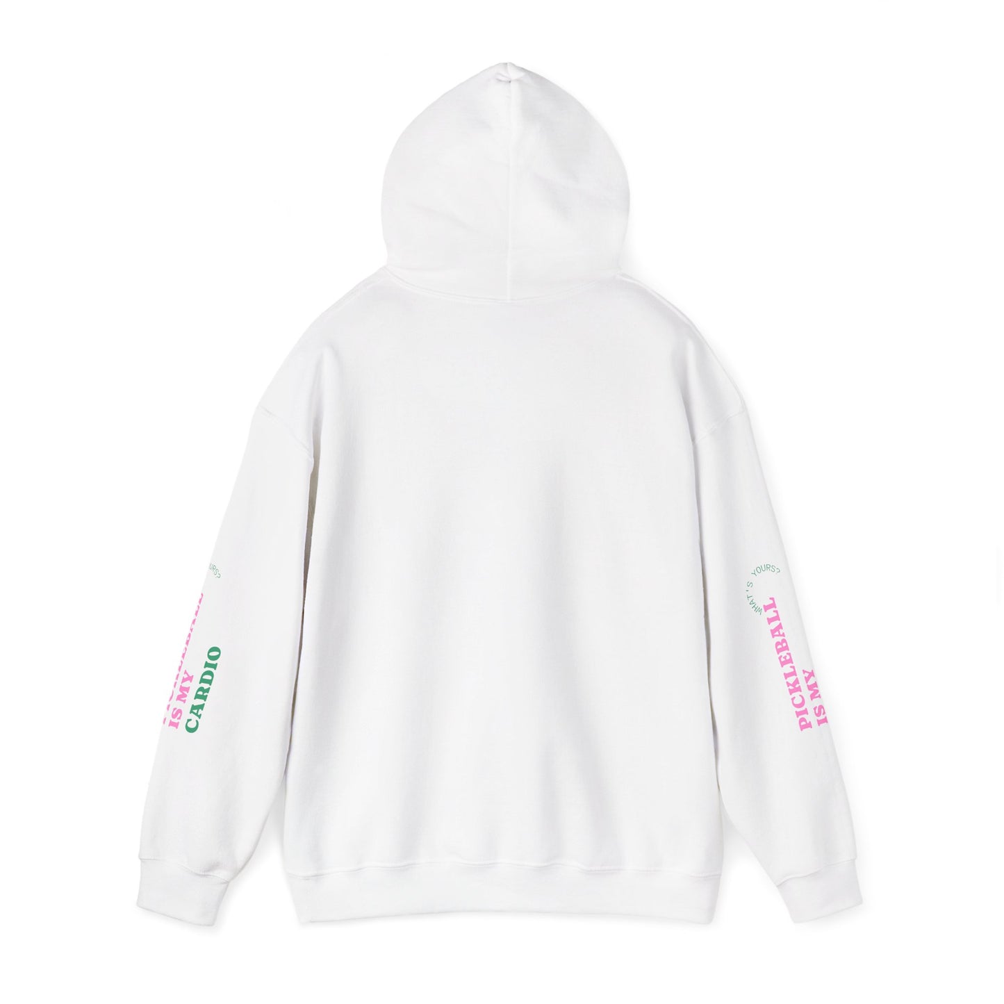 The Pink Pickle – Pickleball Is My Cardio Hoodie (White)