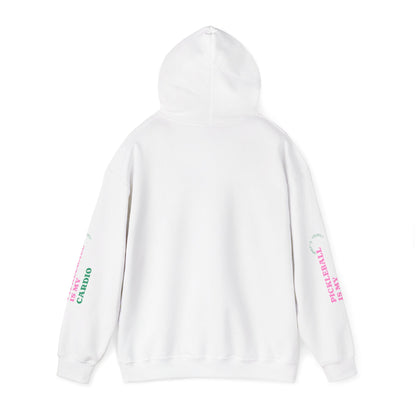 The Pink Pickle – Pickleball Is My Cardio Hoodie (White)