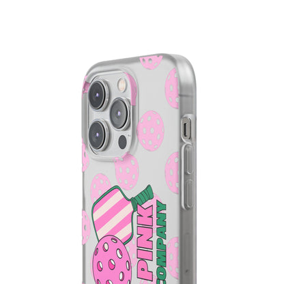 The Pink Pickle – Candy Pink Polka Phone Case (Matte TPU)