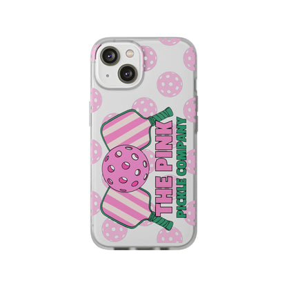 The Pink Pickle – Candy Pink Polka Phone Case (Matte TPU)