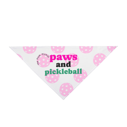 The Pink Pickle – Paws and Pickleball Pet Bandana