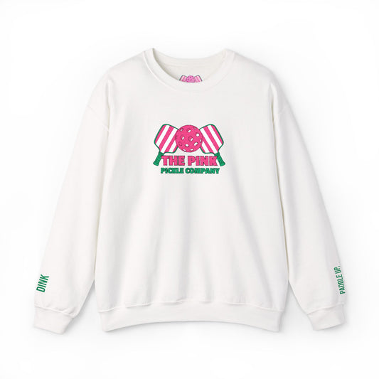 The Pink Pickle – Embroidered Candy Crewneck Sweatshirt