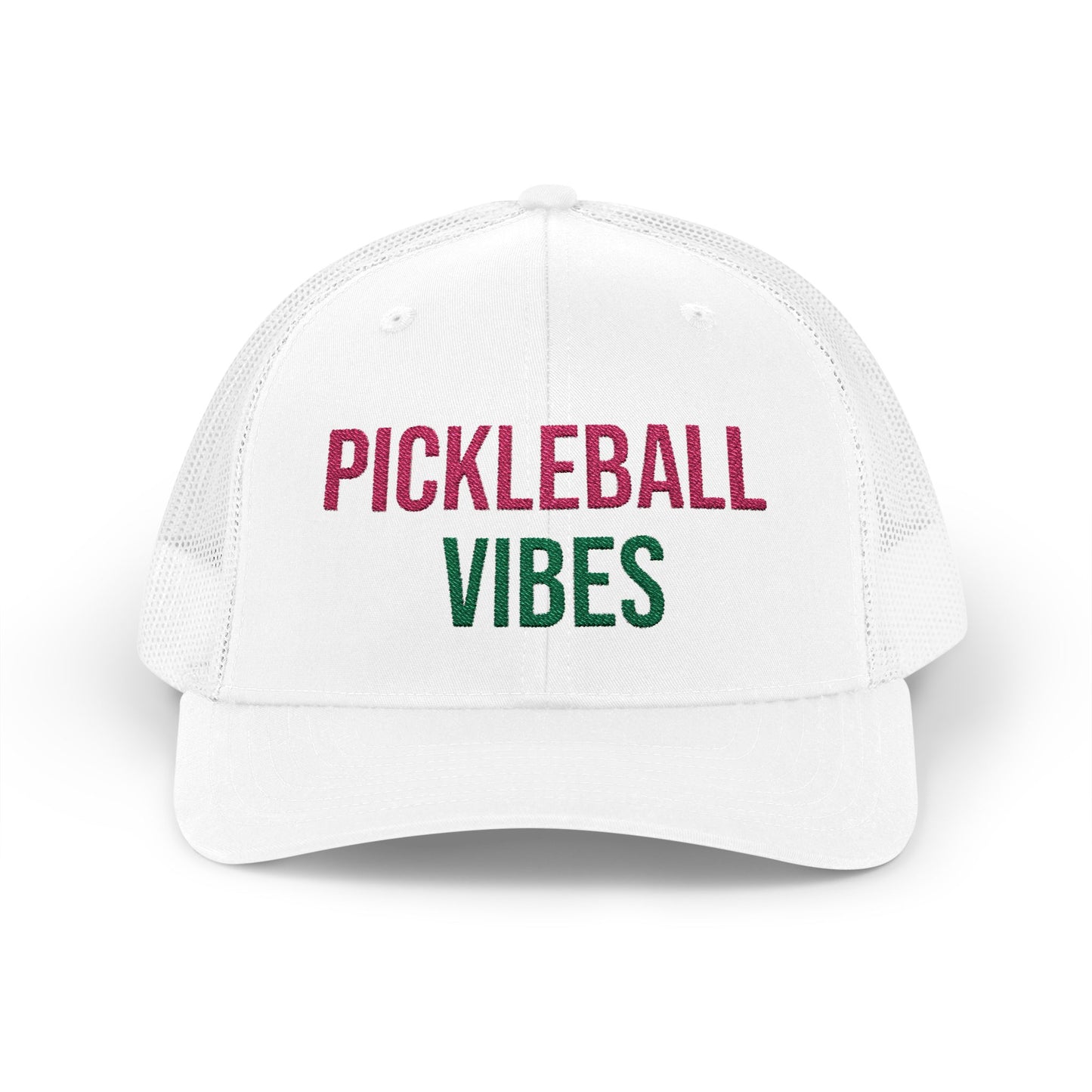 The Pink Pickle – Pickleball Vibes Trucker Hat (Embroidered)