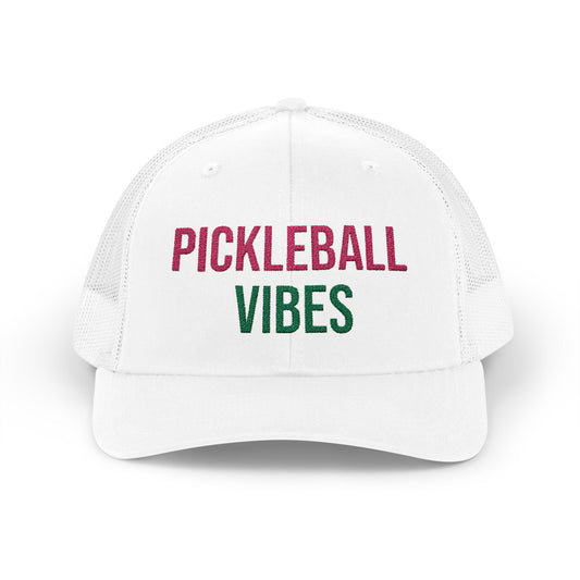 The Pink Pickle – Pickleball Vibes Trucker Hat (Embroidered)