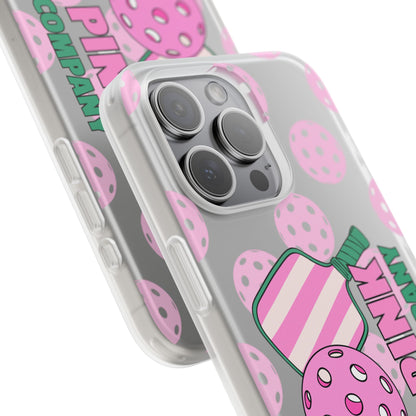 The Pink Pickle – Candy Pink Polka Phone Case (Matte TPU)