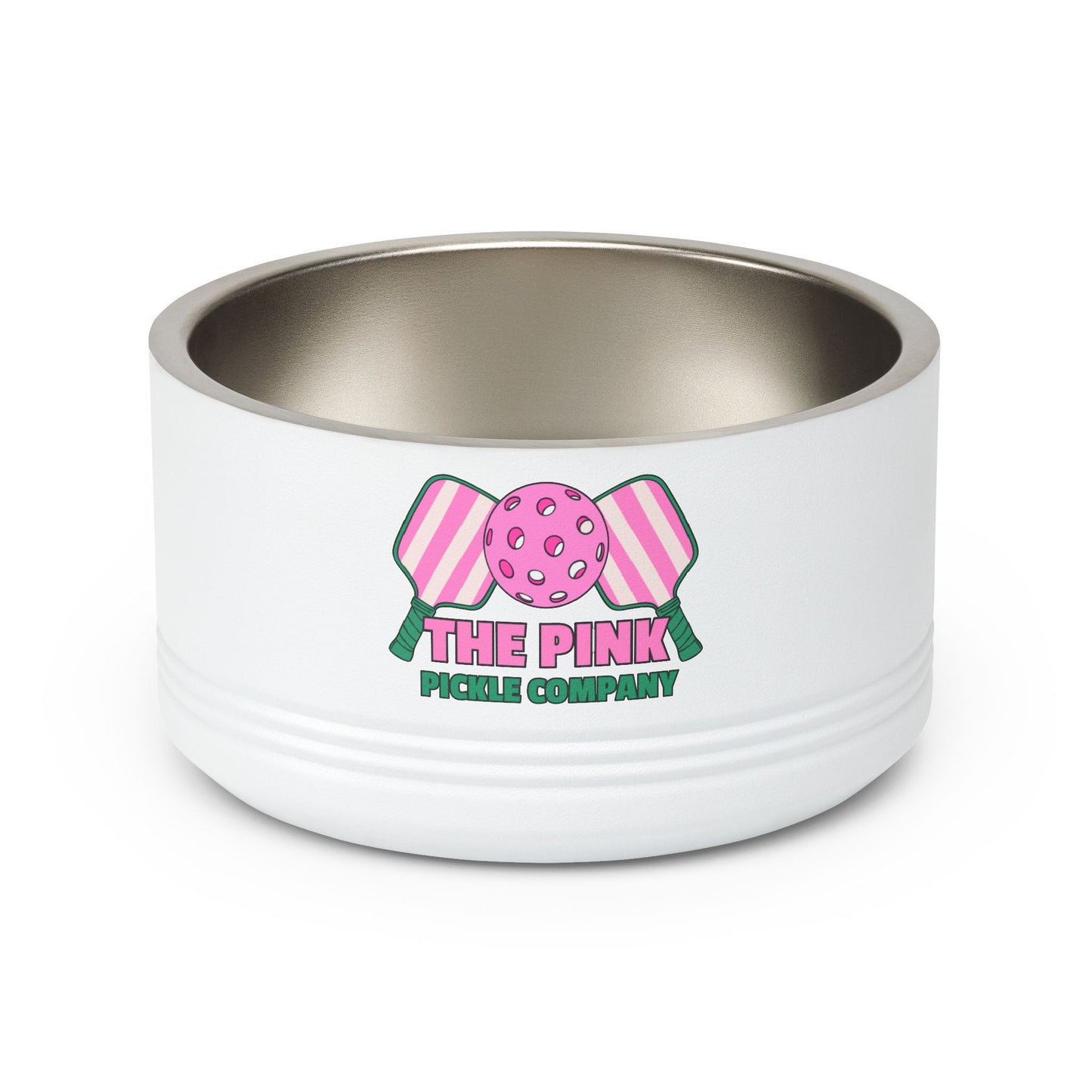 The Pink Pickle – Insulated Stainless Steel Pet Bowl (18oz)