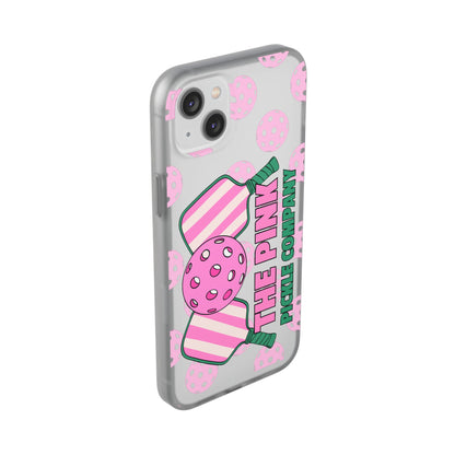 The Pink Pickle – Candy Pink Polka Phone Case (Matte TPU)