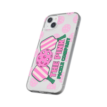 The Pink Pickle – Candy Pink Polka Phone Case (Matte TPU)