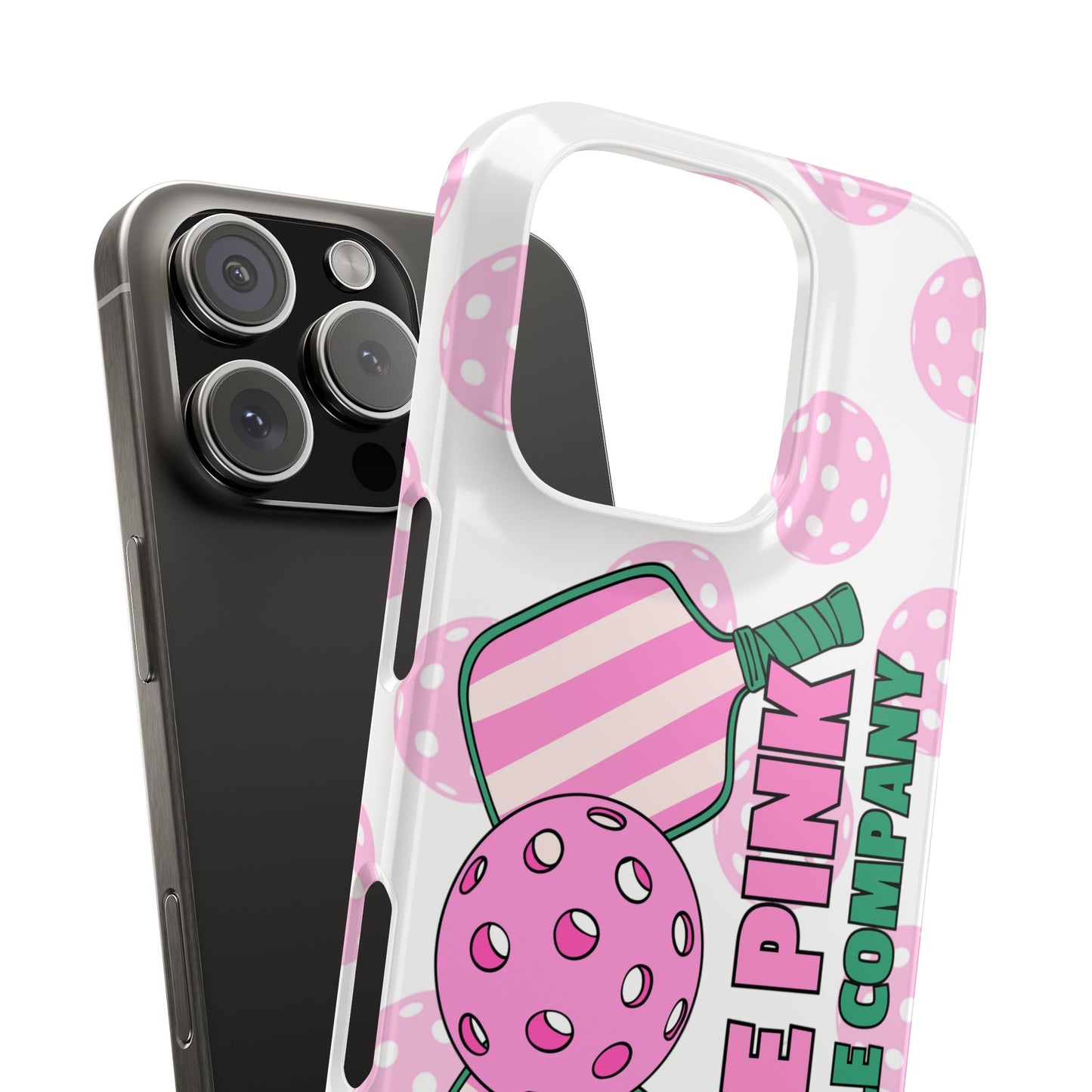 The Pink Pickle – Glossy Pickleball Phone Case (Slim & Protective)