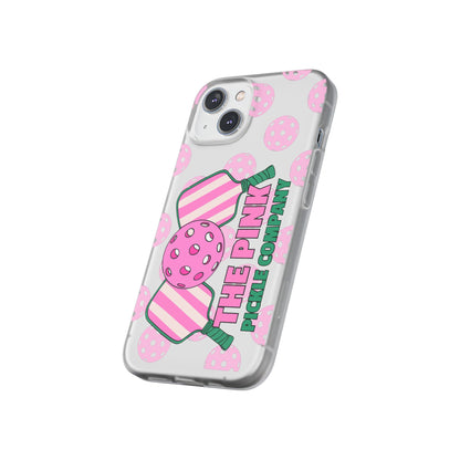 The Pink Pickle – Candy Pink Polka Phone Case (Matte TPU)