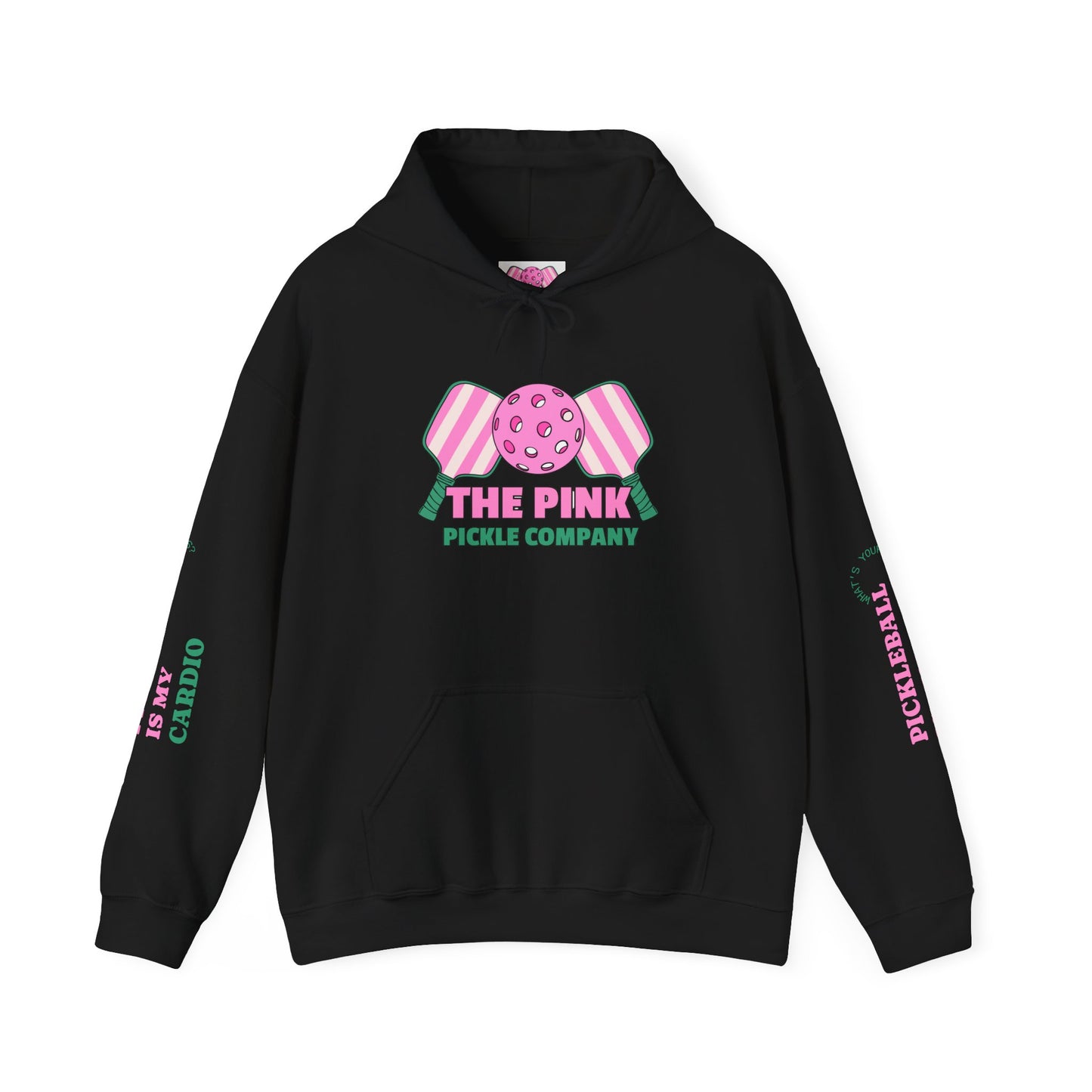 The Pink Pickle – Pickleball Is My Cardio Hoodie (White)