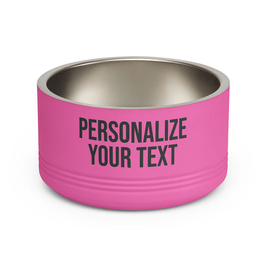 The Pink Pickle – Insulated Stainless Steel Pet Bowl (18oz)