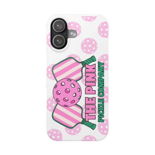 The Pink Pickle – Glossy Pickleball Phone Case (Slim & Protective)
