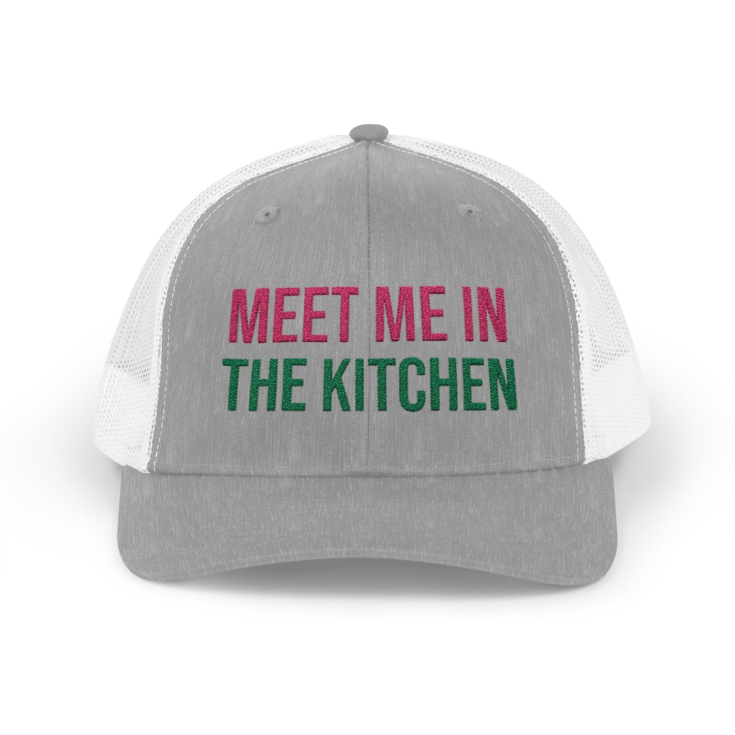 The Pink Pickle – Meet Me in the Kitchen Trucker Hat (Embroidered)