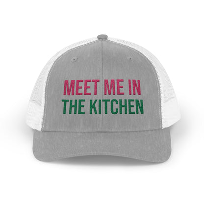 The Pink Pickle – Meet Me in the Kitchen Trucker Hat (Embroidered)