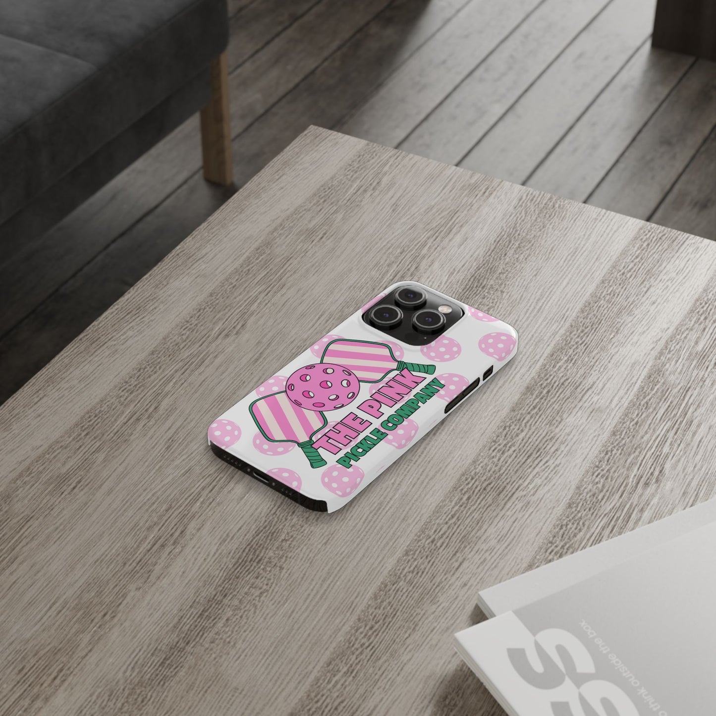 The Pink Pickle – Glossy Pickleball Phone Case (Slim & Protective)