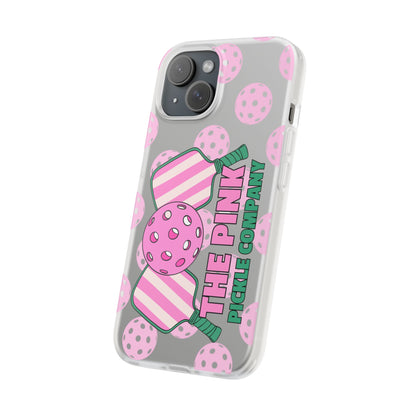 The Pink Pickle – Candy Pink Polka Phone Case (Matte TPU)