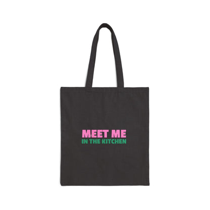 The Pink Pickle – Meet Me in the Kitchen Canvas Tote Bag