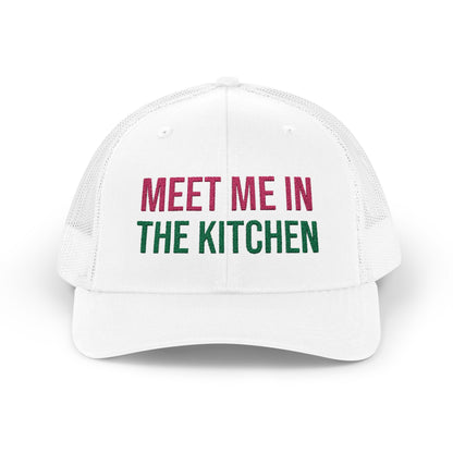 The Pink Pickle – Meet Me in the Kitchen Trucker Hat (Embroidered)
