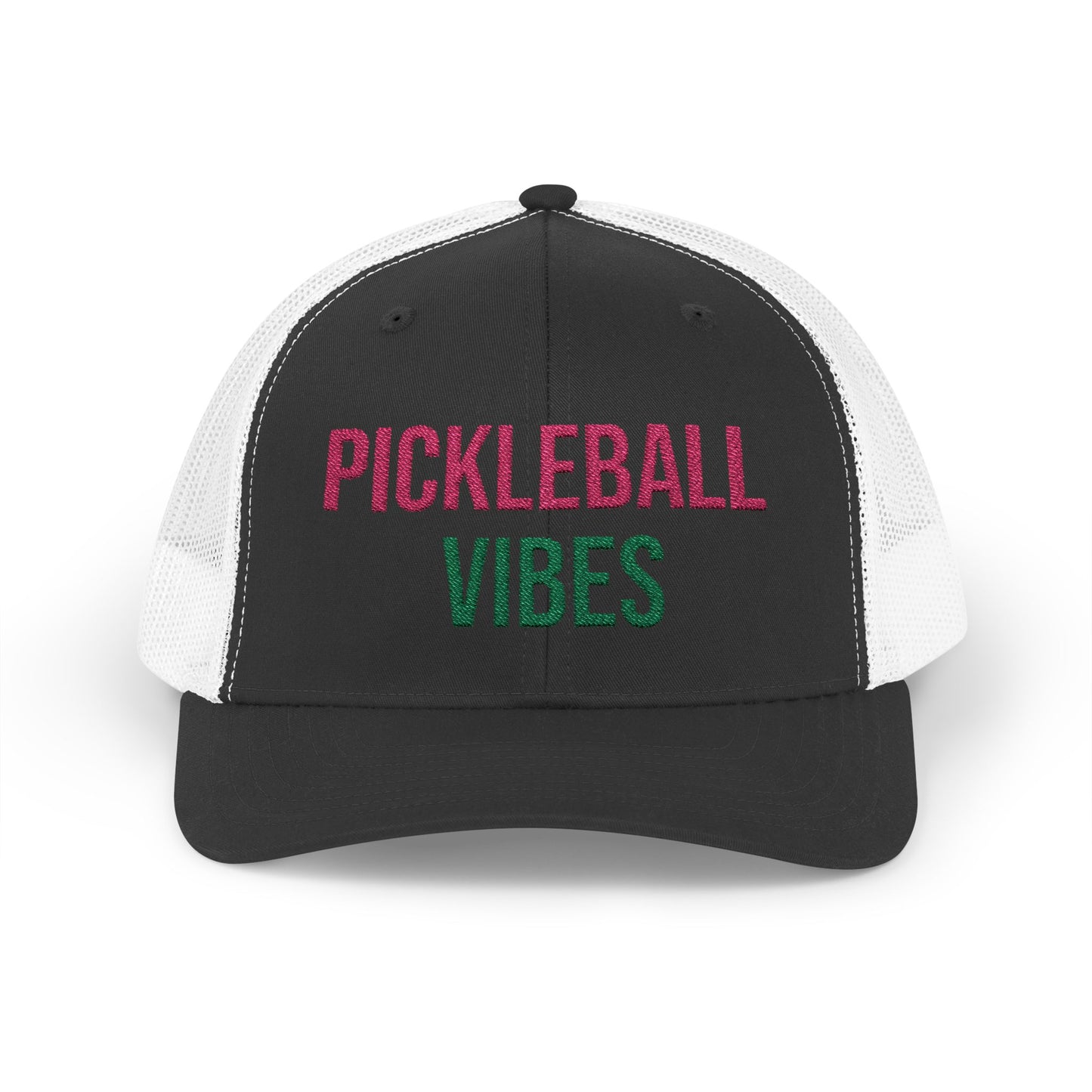 The Pink Pickle – Pickleball Vibes Trucker Hat (Embroidered)