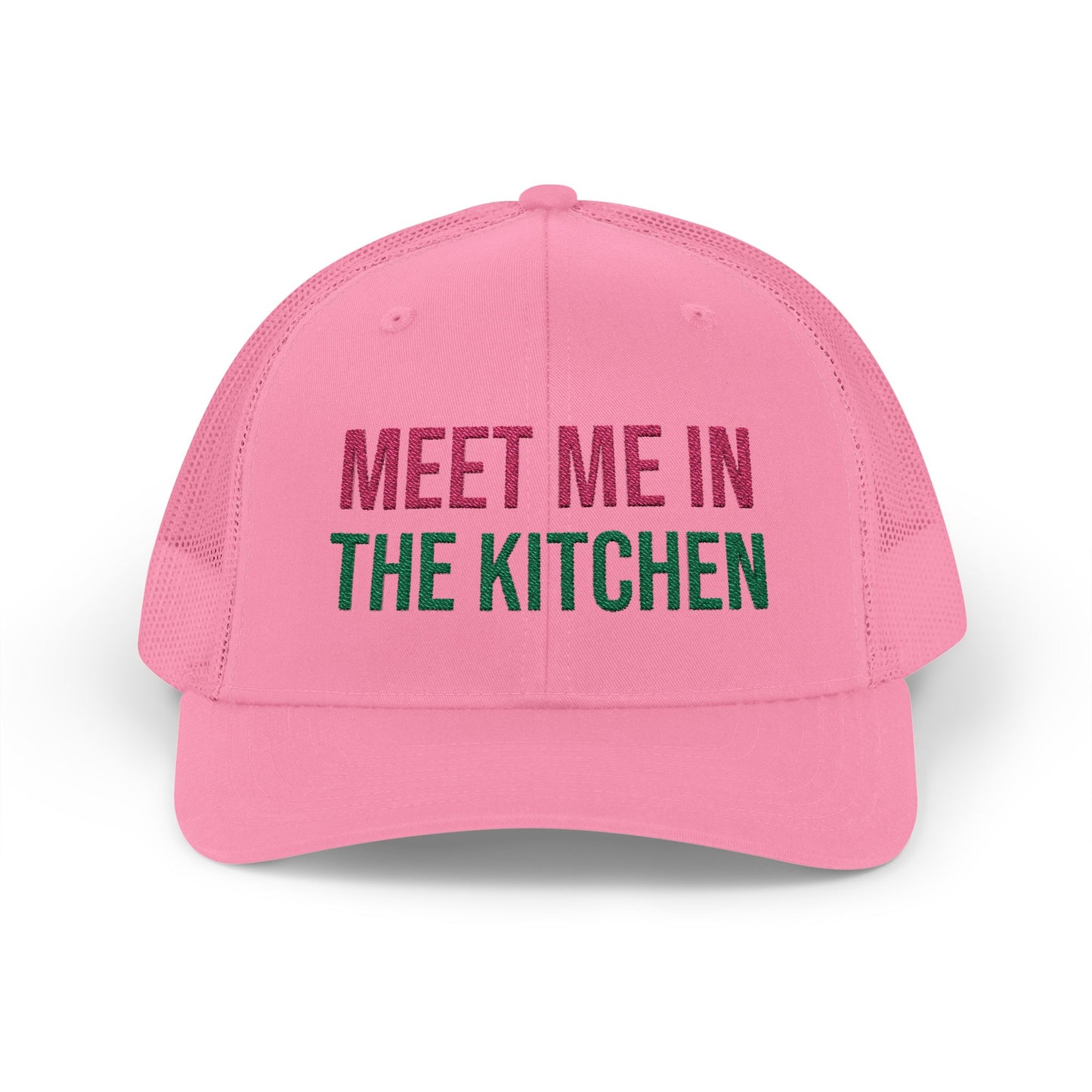 The Pink Pickle – Meet Me in the Kitchen Trucker Hat (Embroidered)