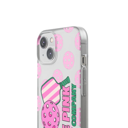The Pink Pickle – Candy Pink Polka Phone Case (Matte TPU)