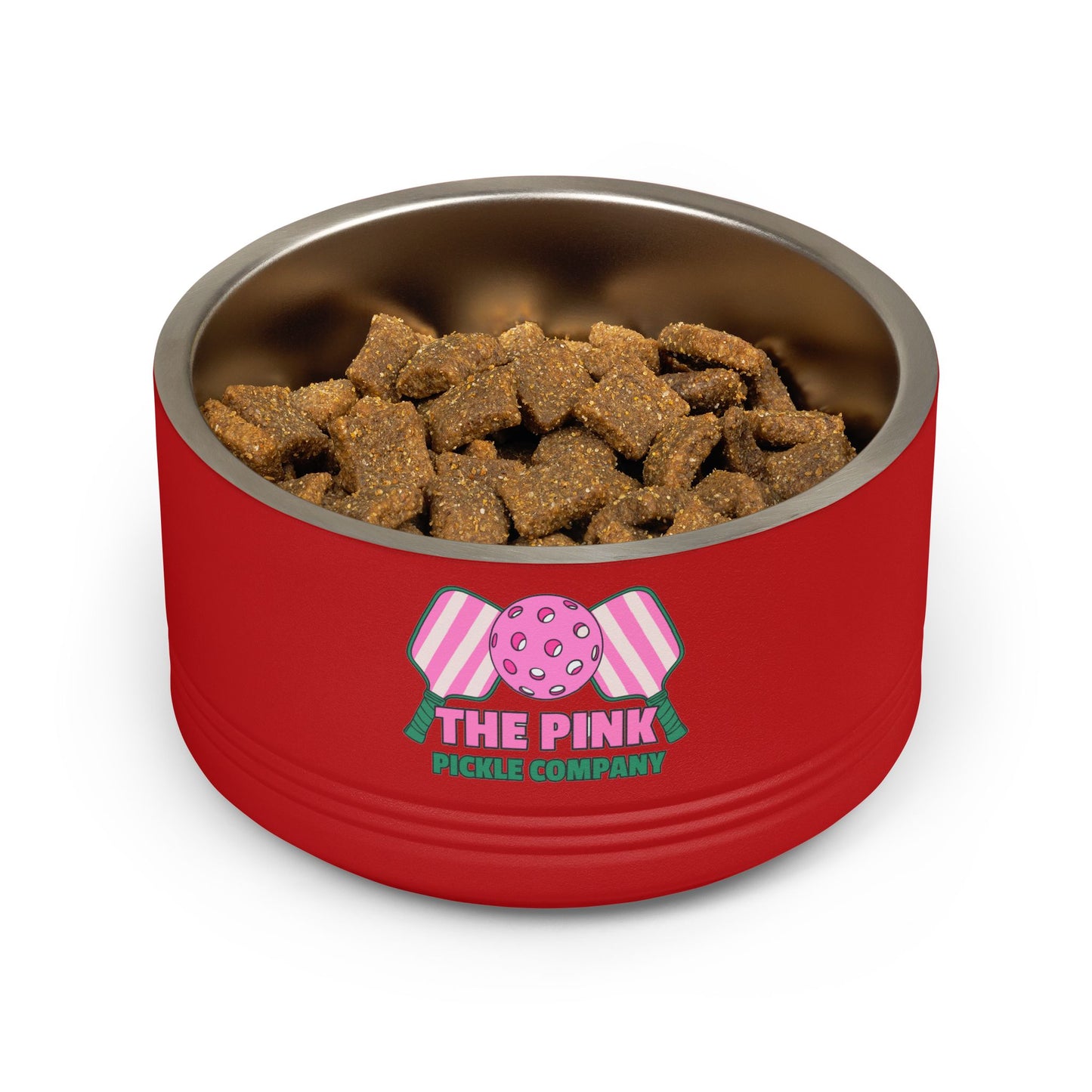 The Pink Pickle – Insulated Stainless Steel Pet Bowl (18oz)