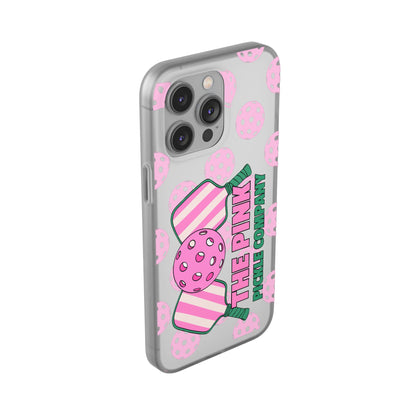 The Pink Pickle – Candy Pink Polka Phone Case (Matte TPU)
