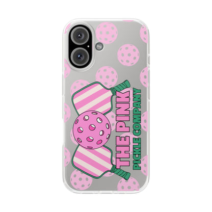 The Pink Pickle – Candy Pink Polka Phone Case (Matte TPU)
