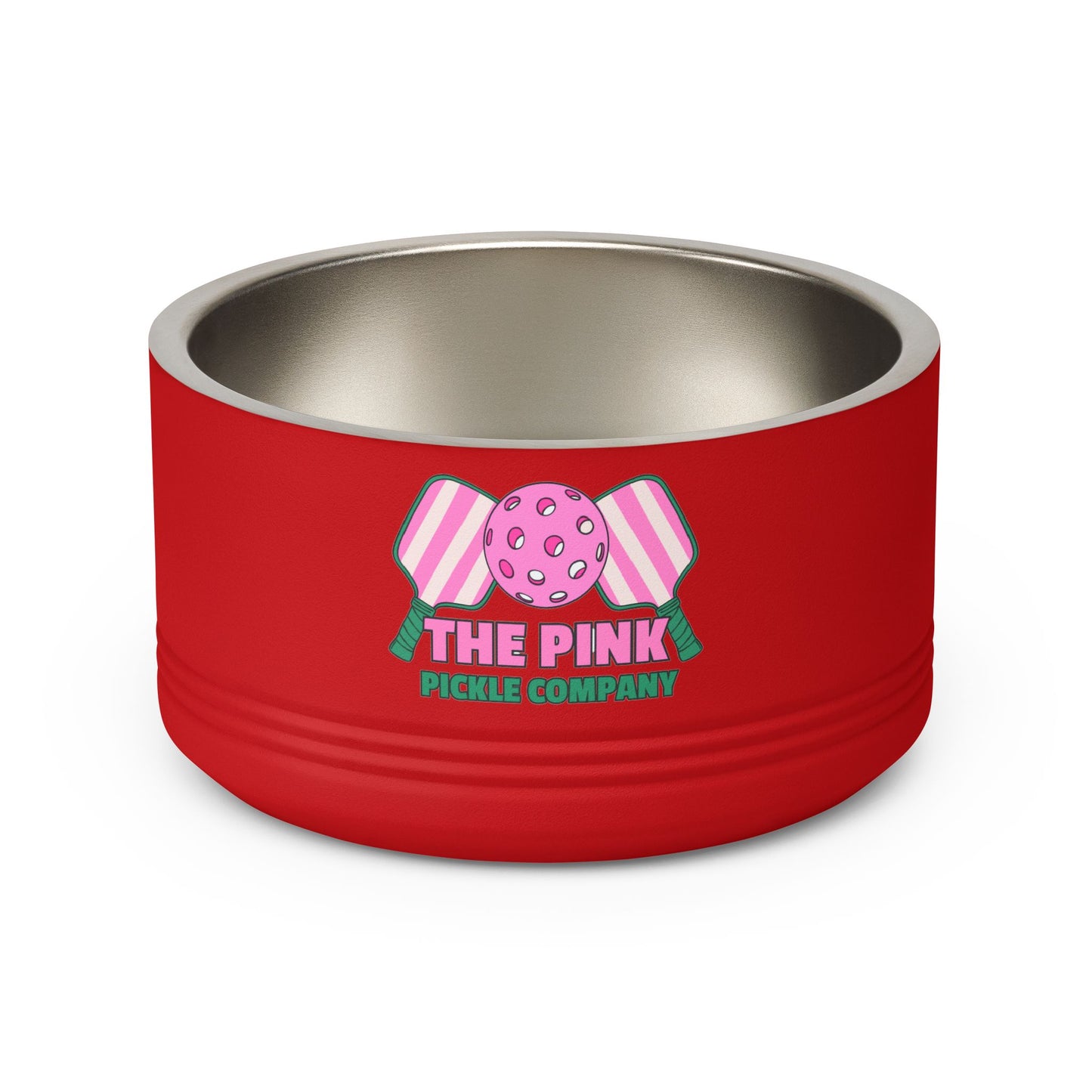 The Pink Pickle – Insulated Stainless Steel Pet Bowl (18oz)