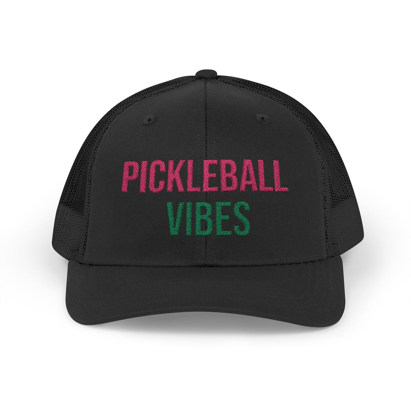 The Pink Pickle – Pickleball Vibes Trucker Hat (Embroidered)